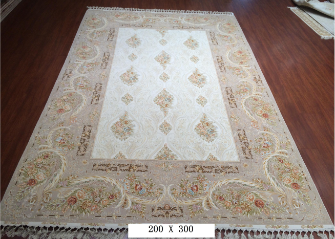 手工丝毛地毯 6.4*9.84 TXMX-1343白