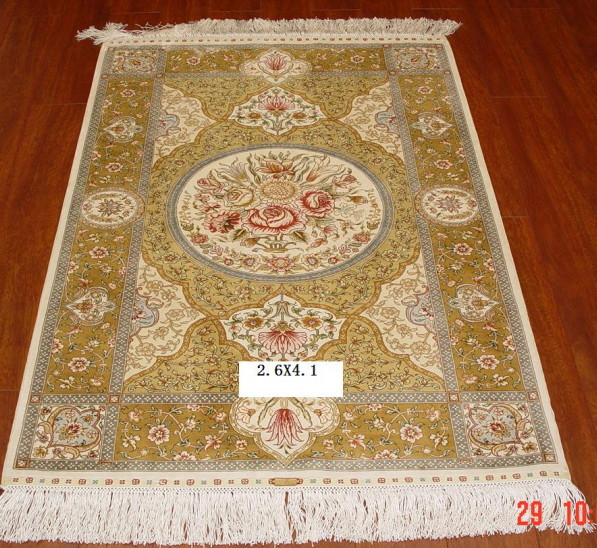 手工真丝地毯2.6*4.1 d-141