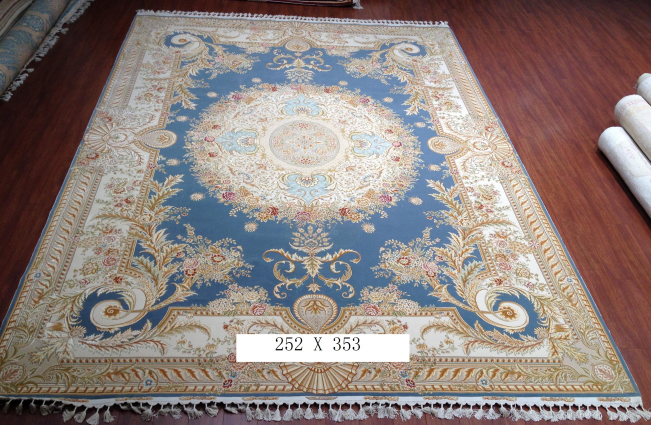 手工丝毛地毯 8.2*11.48 TXMW-1102蓝