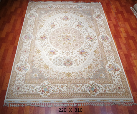 手工丝毛地毯 7*10 TXMW-1203白