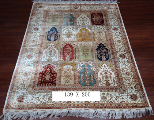 手工绢丝地毯  4.5*6.5 TXQ-0913