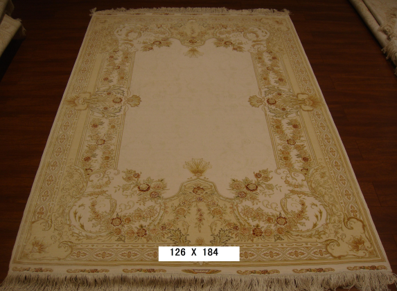 手工丝毛地毯4*6 TXMX-1103白