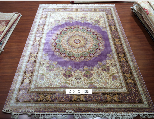 手工真丝地毯 7*10 TXX-1243紫