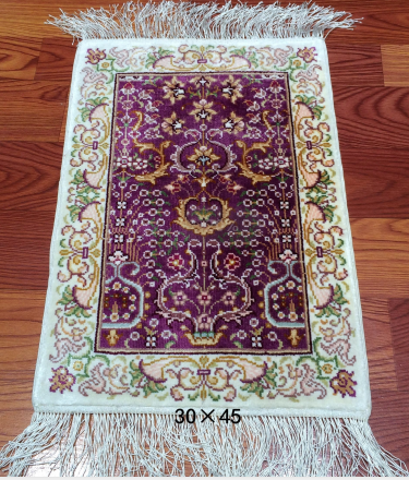 手工绢丝地毯  1*1.4 TXD-180紫