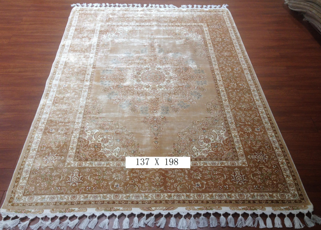 手工绢丝地毯  4*6.5  TXJ-1001卡