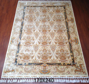 手工绢丝地毯5.4*7.87 TXD-1054卡