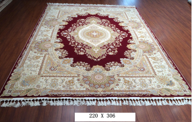 手工丝毛地毯 7*10 TXMW-1403红