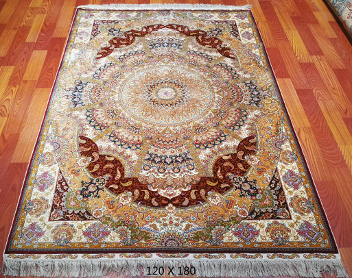 手工绢丝地毯 4*6 TXW-090