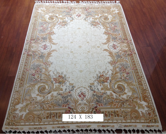 手工丝毛地毯4*6 TXMD-1051A花