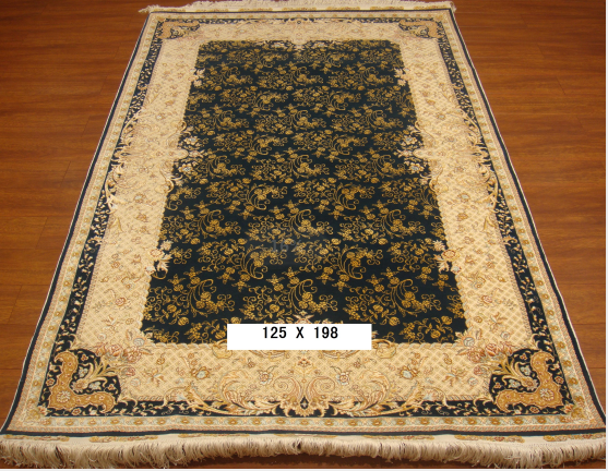 手工丝毛地毯4*6.5 TXMD-0905黑