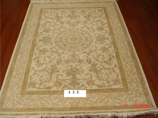 手工真丝地毯 4*6 TXD-0914