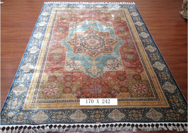 手工绢丝地毯 5.5*7.87 TXW-1115