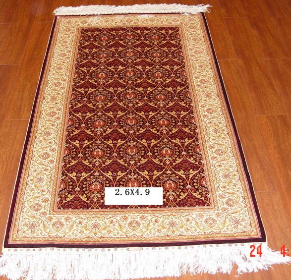 手工真丝地毯2.6*4.9 d-170a