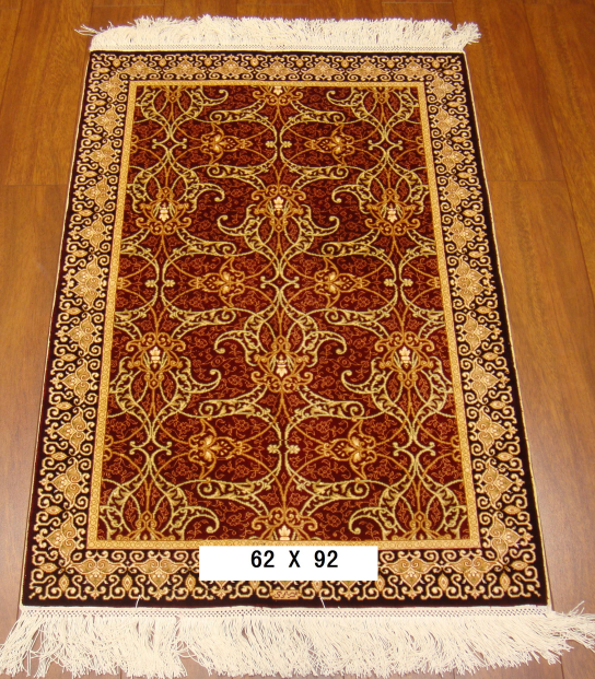 手工真丝地毯2*3 TXJ-1006红