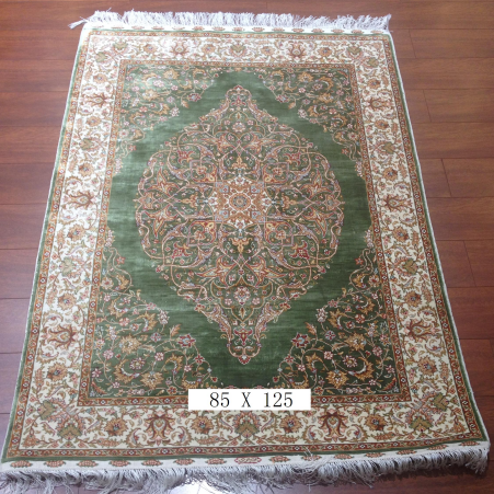 手工绢丝地毯 2.5*4 TXD-140绿