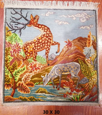 手工绢丝地毯1*1 TXJ-1863