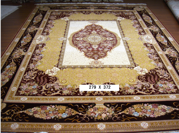 手工真丝地毯  9*12 TXW-1103暗红边