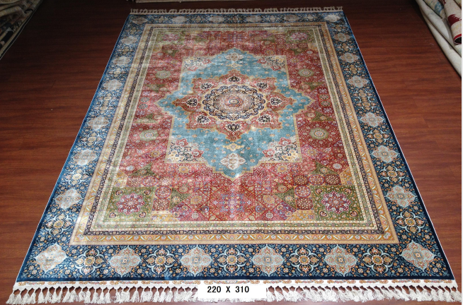 手工绢丝地毯7*10 TXW-1115