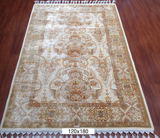 手工绢丝地毯 3.9*6 TXD-1054卡