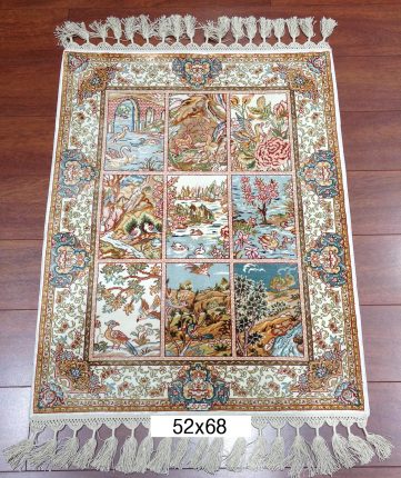 手工绢丝地毯 1.7*2.2 TXD-0901