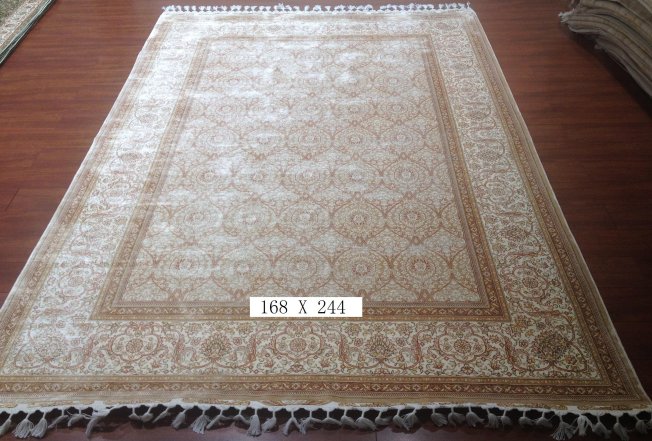 手工绢丝地毯  5.4*7.87 TXD-1034卡