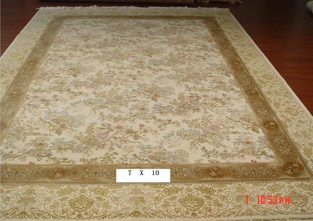 手工真丝地毯  7*10  d-137a