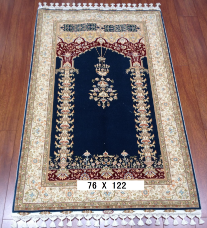 手工丝毛地毯 2.4*4.1 TXMD-0032蓝