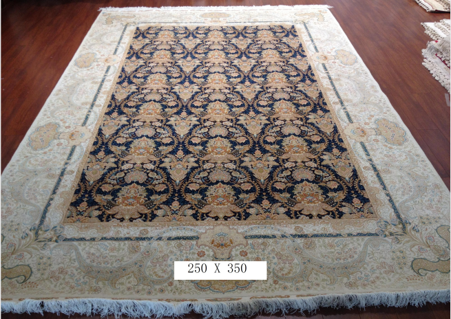 手工真丝地毯  8.2*11.48  TXD-1054黑