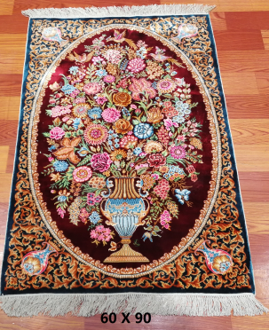 手工绢丝地毯1*1 TXJ-1860