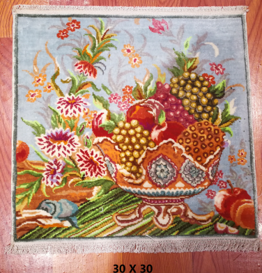 手工绢丝地毯1*1 TXJ-1865  185#