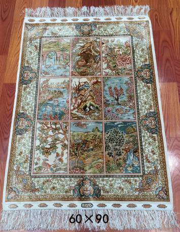 手工绢丝地毯 2.2*3 TXD-0901