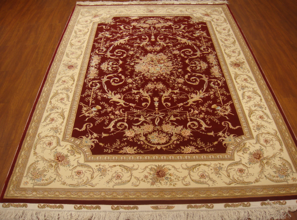 手工丝毛地毯54*7.87 TXMD-1053红