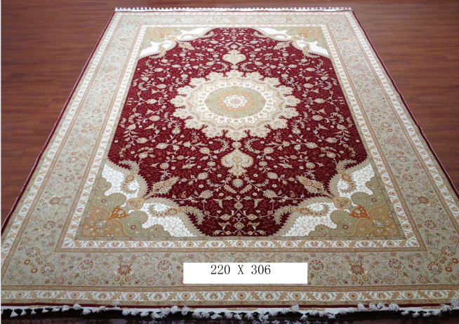 手工丝毛地毯 7*10 TXMD-0914红