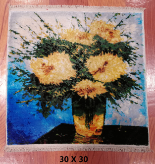 手工绢丝地毯1*1 TXJ-1850