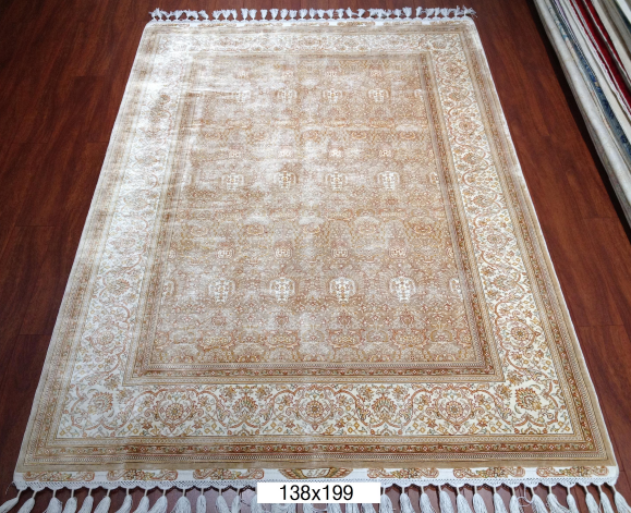 手工绢丝地毯  4.5*6.5 TXD-180白