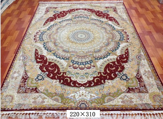 手工丝毛地毯7*10 TXMJ-1422红