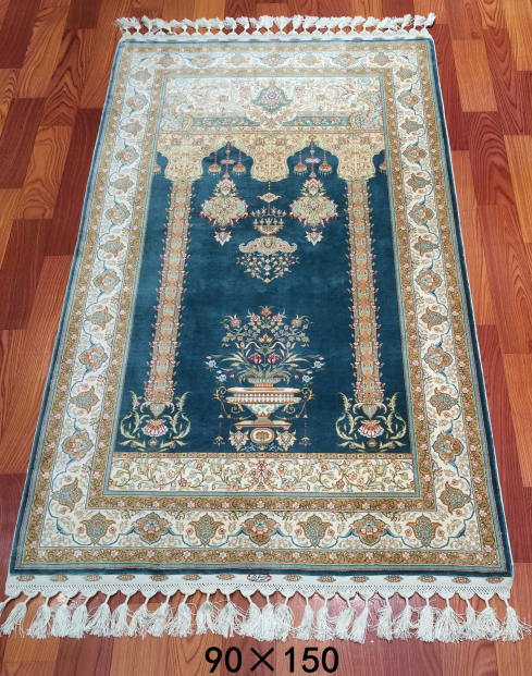 手工真丝地毯2.8*4.9 TXD-01蓝
