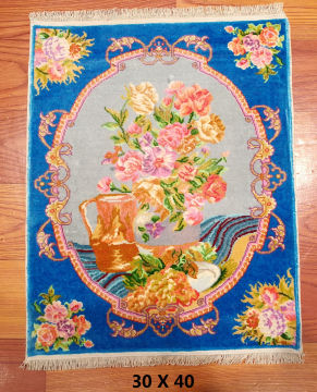 手工绢丝地毯1*1 TXJ-1868