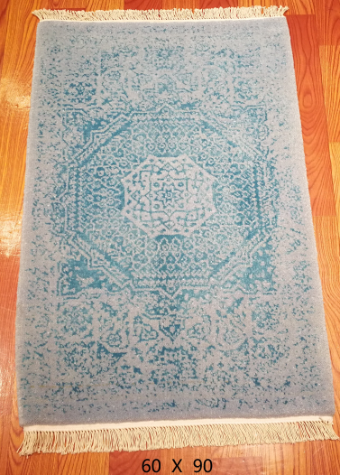 手工丝毛地毯 2*3 TXMW-1115蓝花