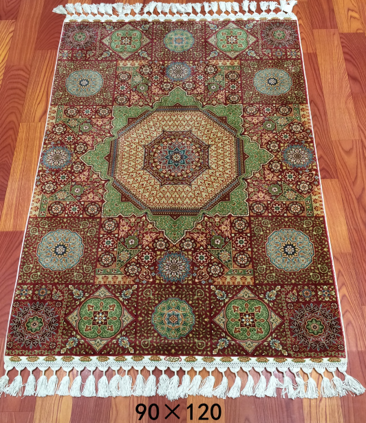 手工真丝地毯2.6*4.5 TXW-1115红